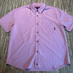 The Drive Clothing Lightweight Short Sleeve Button Up Collar Shirt Men’s Size XL